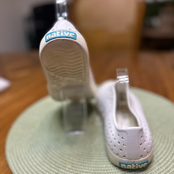 Native Women's White Perforated Slip-On Sneakers - Picture 7 of 9